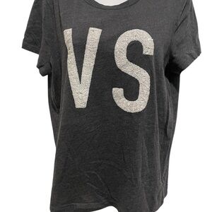 VICTORIA’S SECRET Women’s VS Sequin Logo T-shirt Short Sleeve Large
